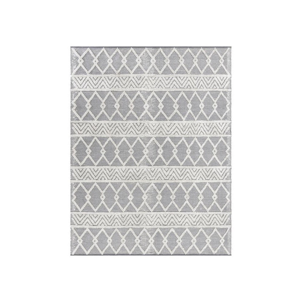 Flash Furniture Deanna Gray/Ivory 8x10 Boho Area Rug CI-21-231-810-GY-GG