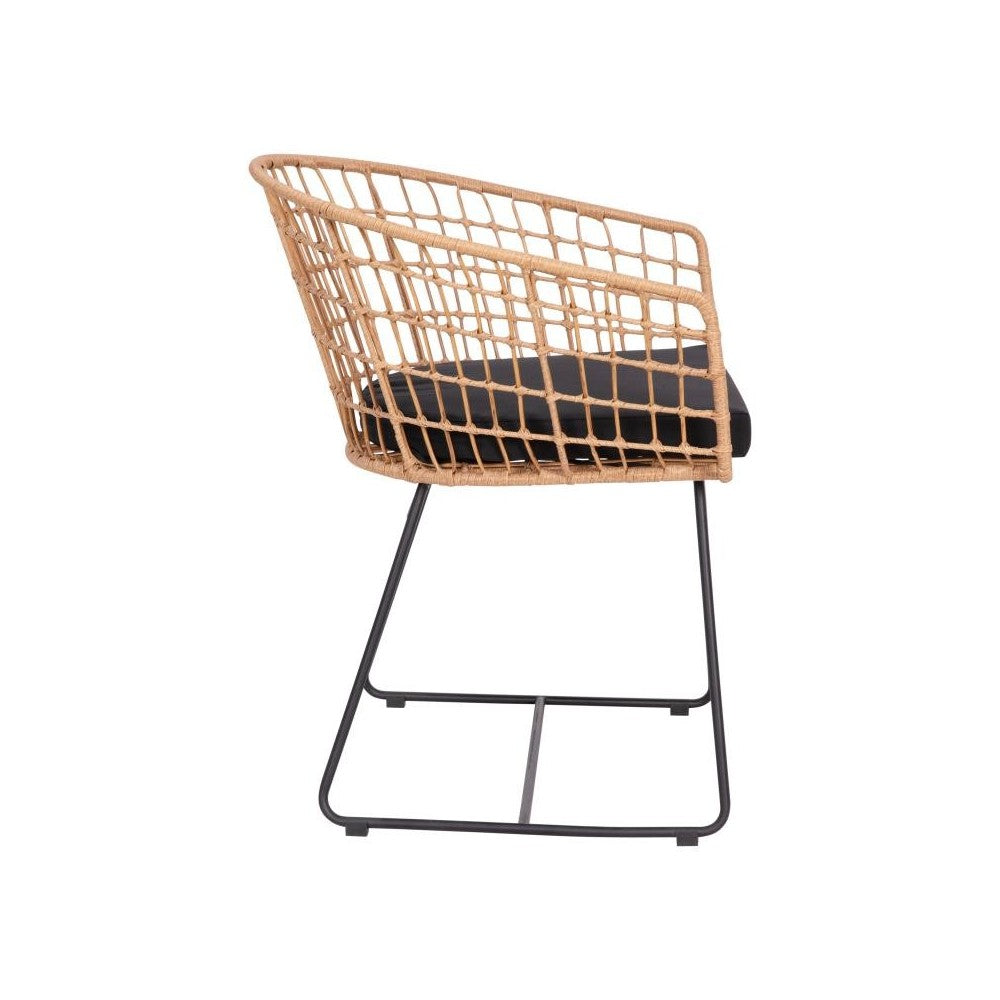 Flash Furniture Devon 3PC Natural Rattan Bistro Set TW-VN01516-NAT-GG