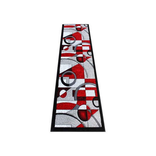 Flash Furniture Elias Collection Red 2x7 Abstract Rug KP-RG950-27-RD-GG