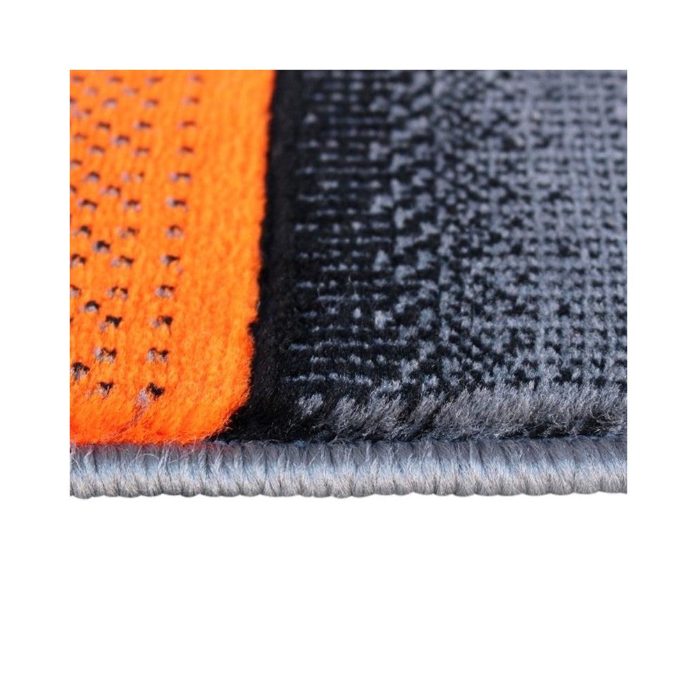Flash Furniture Elio Collection 5x7 Orange Block Area Rug ACD-RGTRZ861-57-OR-GG