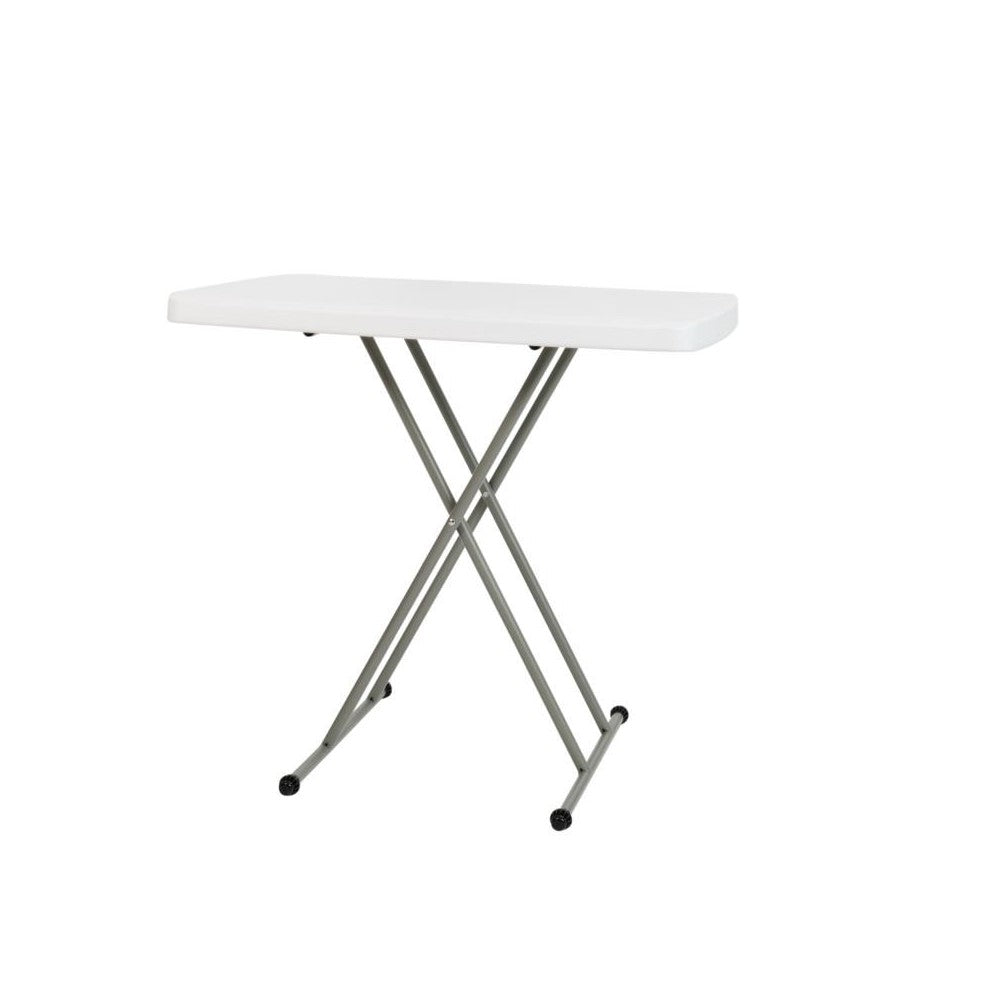 Flash Furniture Elon White Folding Adjustable Table DAD-YCZ-76X-GW-GG