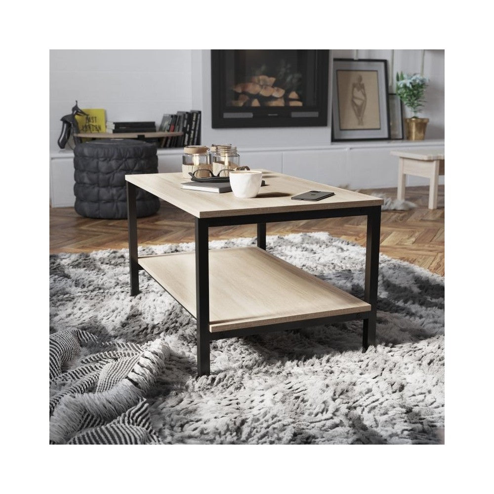 Flash Furniture Emerson Driftwood 2 Shelf Coffee Table NAN-JH-17163-GG