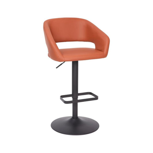 Flash Furniture Erik Cognac Vinyl Barstool CH-122070-BRBK-GG