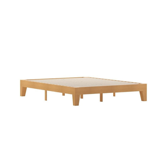 Flash Furniture Evelyn Pine Finish Queen Platform Bed YKC-1090-Q-NAT-GG