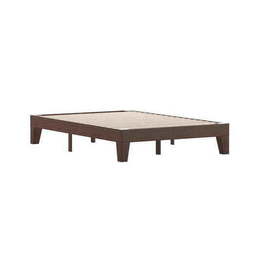 Flash Furniture Evelyn Walnut Full Platform Bed YKC-1090-F-WAL-GG