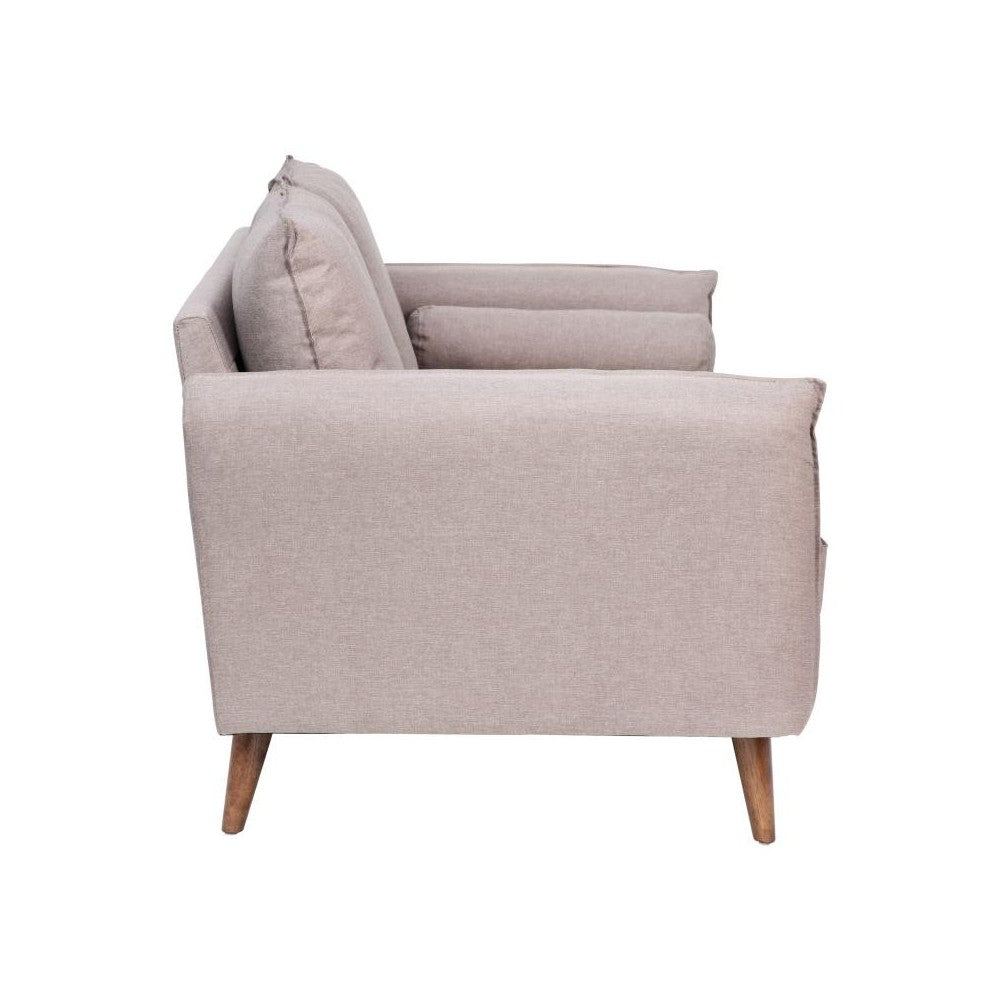 Flash Furniture Evie Taupe Upholstered Loveseat IS-VL100-BR-GG
