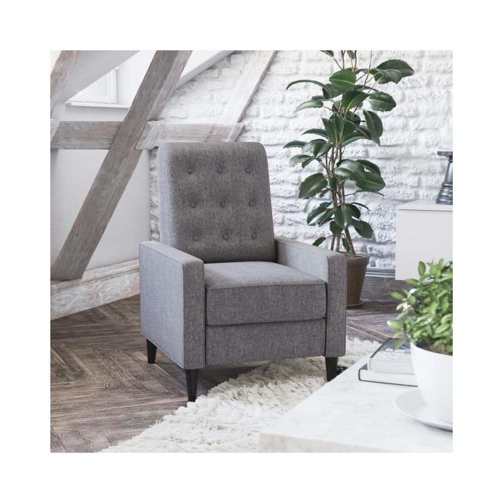 Flash Furniture Ezra Gray Pushback Recliner SG-SX-80415N-GY-GG