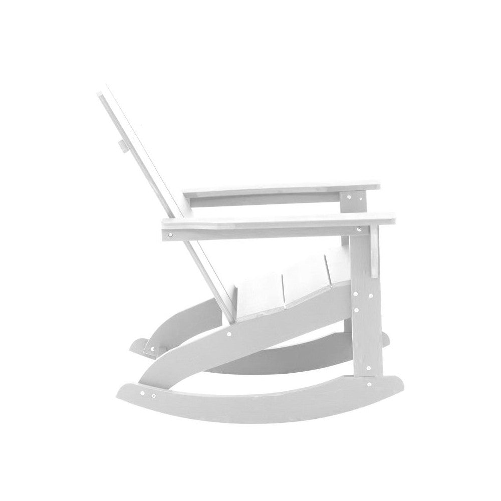 Flash Furniture Finn White Resin Rocking Chair JJ-C14709-WH-GG