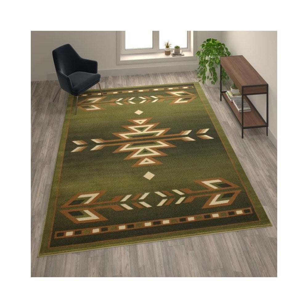 Flash Furniture Green Rug OKR-RG1113-810-GN-GG