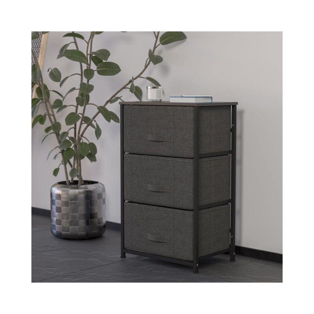 Flash Furniture Harris Black/Gray Tall Organizer WX-5L20-X-BK-GR-GG