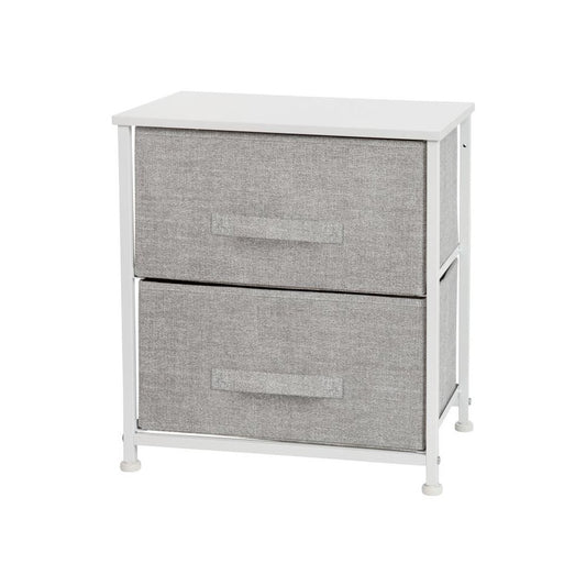 Flash Furniture Harris White/Gray 2 Drawer Organizer WX-5L200-WH-GR-GG