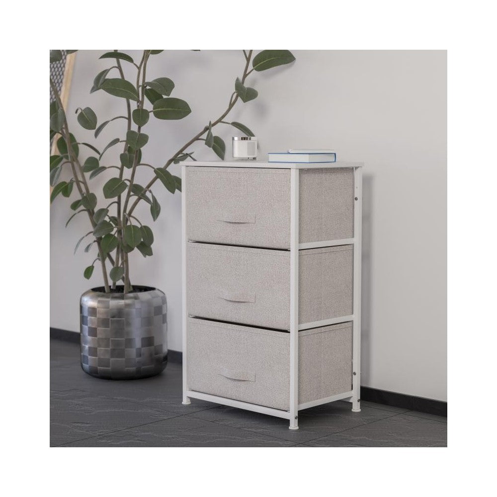 Flash Furniture Harris White/Gray Tall Organizer WX-5L20-X-WH-GR-GG