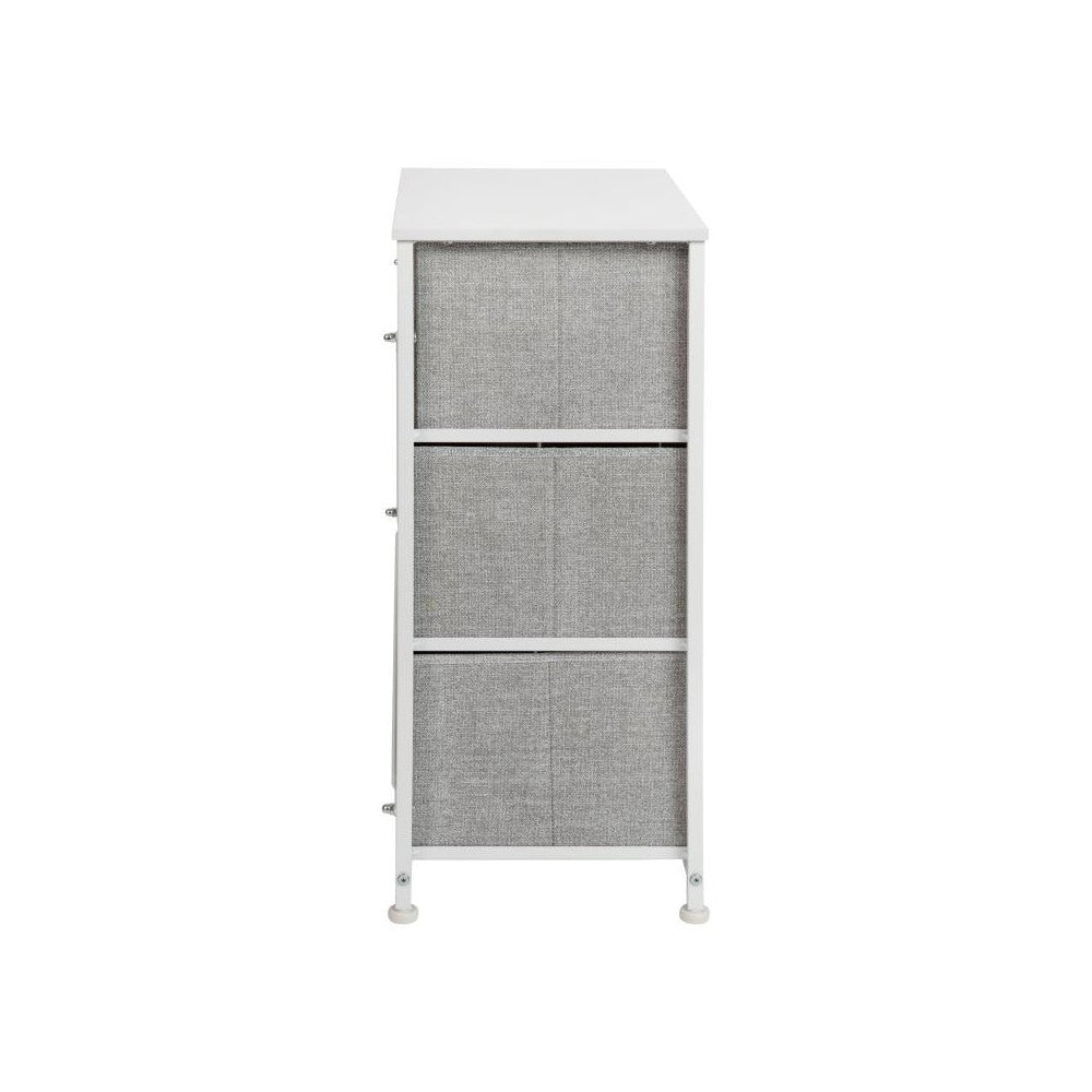 Flash Furniture Harris White/Gray Tall Organizer WX-5L20-X-WH-GR-GG