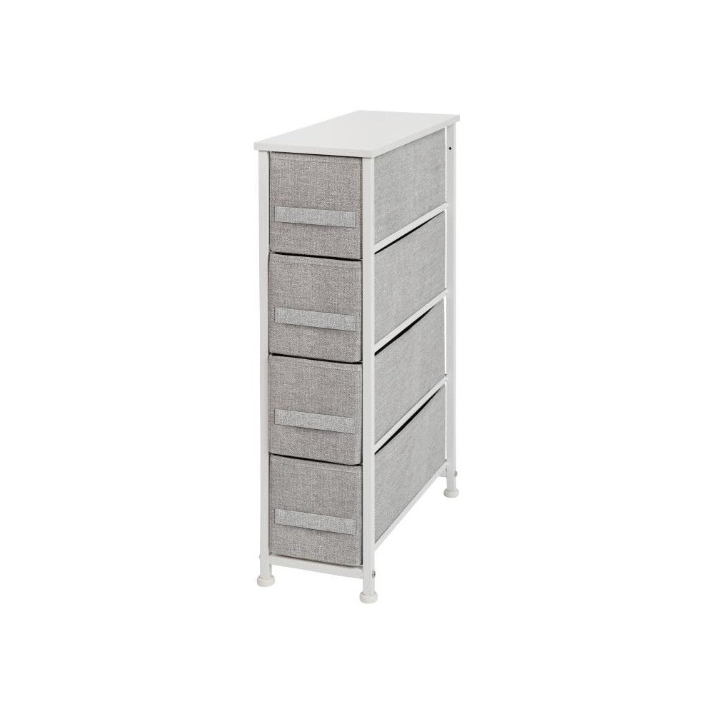 Flash Furniture Harris White/Gray Tall Organizer WX-5L203-WH-GR-GG