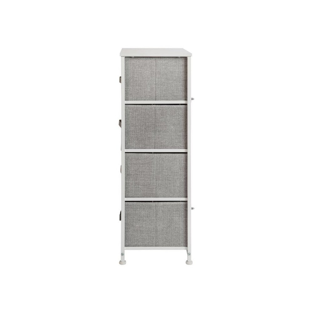 Flash Furniture Harris White/Gray Tall Organizer WX-5L203-X-WH-GR-GG