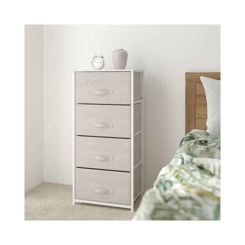 Flash Furniture Harris White/Gray Tall Organizer WX-5L203-X-WH-GR-GG