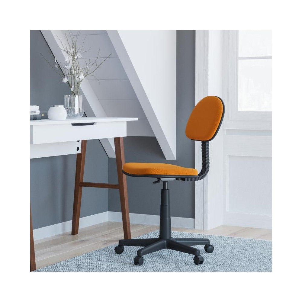 Flash Furniture Harry LT Orange Low Back Task Chair BT-698-LTORNG-GG