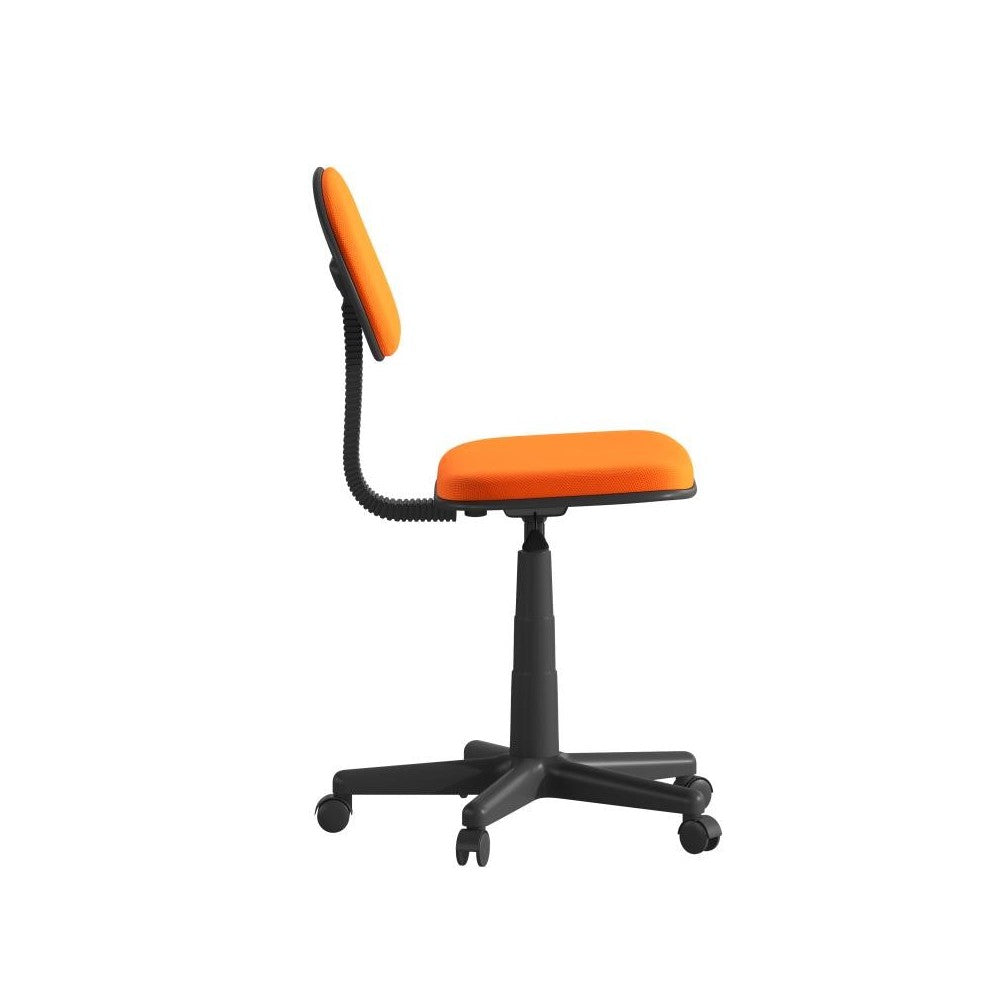 Flash Furniture Harry LT Orange Low Back Task Chair BT-698-LTORNG-GG