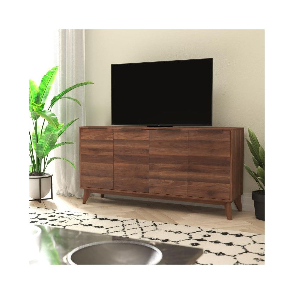 Flash Furniture Hatfield Dark Walnut 4 Door Buffet EM-0372-WAL-GG