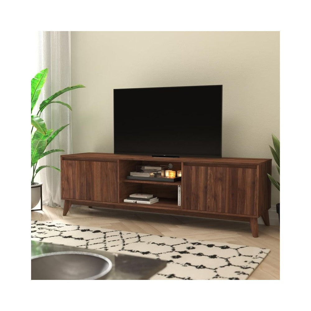 Flash Furniture Hatfield Walnut 70" TV Stand with Shelf EM-TV1801-WAL-GG