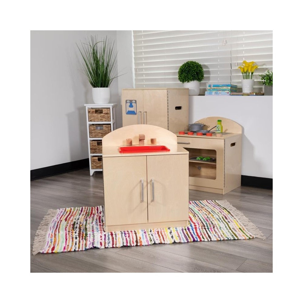 Flash Furniture Hercules Childrens Wooden Kitchen Sink MK-DP002-GG