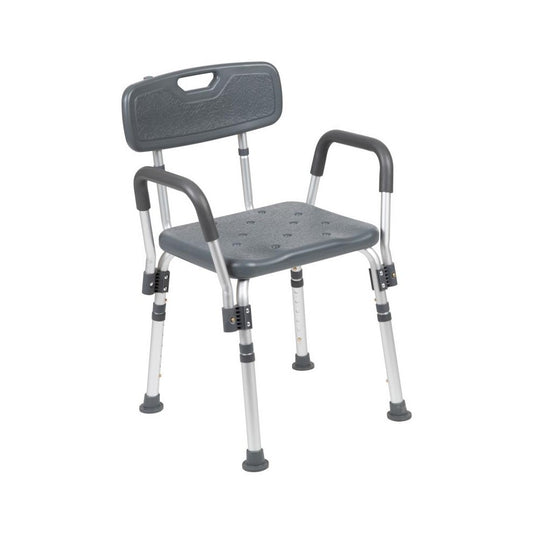 Flash Furniture HERCULES Gray Quick Release Bath Chair DC-HY3523L-GRY-GG