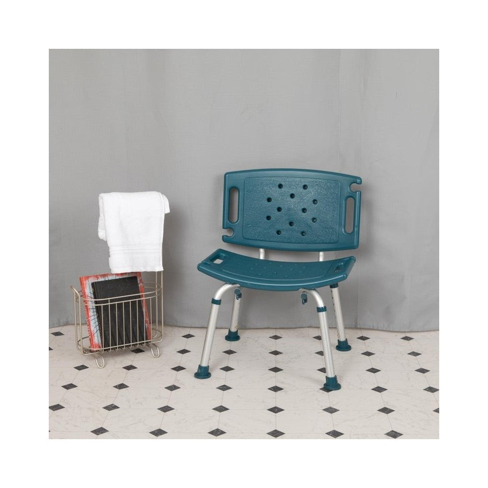 Flash Furniture HERCULES Navy Bath & Shower Chair DC-HY3501L-NV-GG