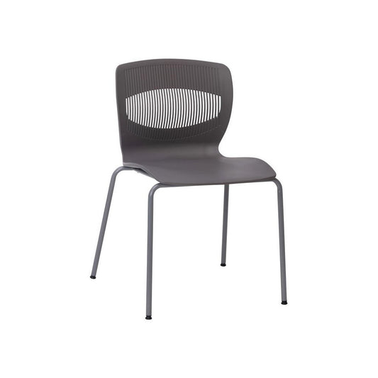 Flash Furniture HERCULES Series Gray Plastic Stacking Chair RUT-NC618-GY-GG