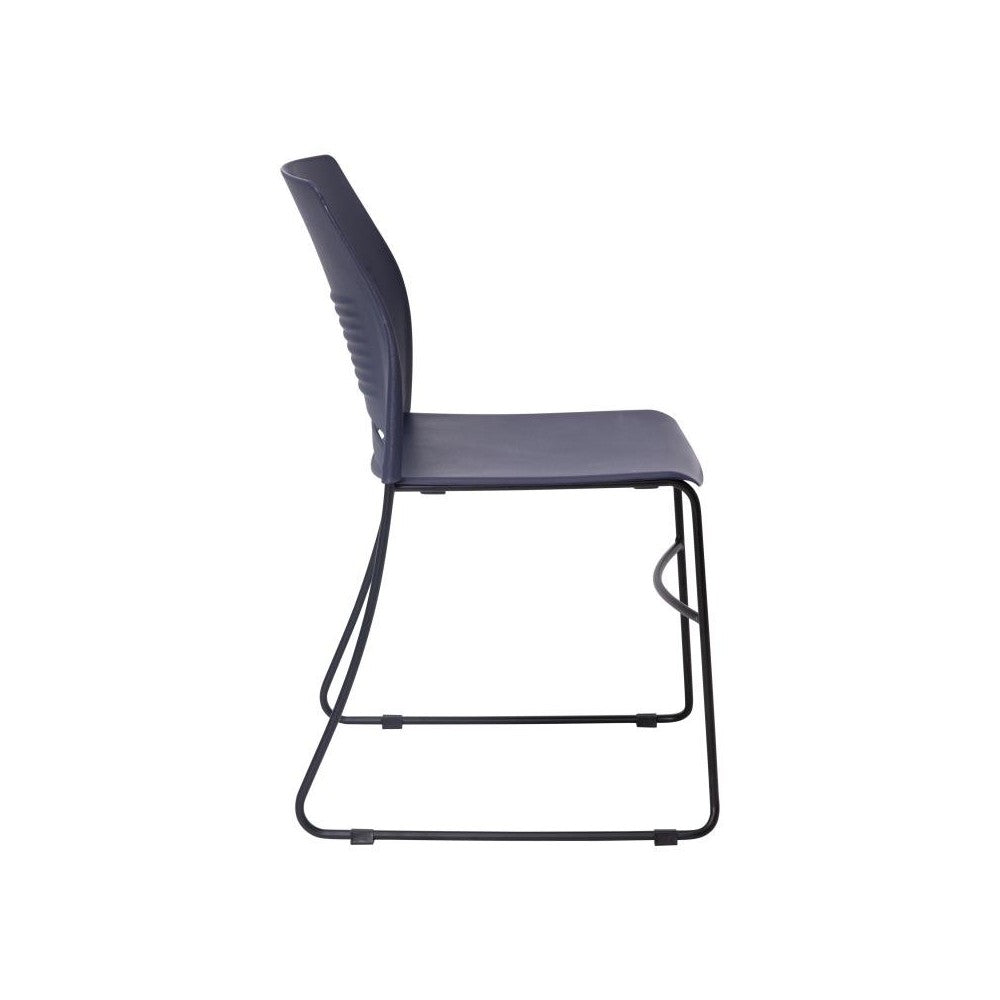Flash Furniture HERCULES Series Navy Sled Base Stack Chair RUT-NC499A-NAVY-GG