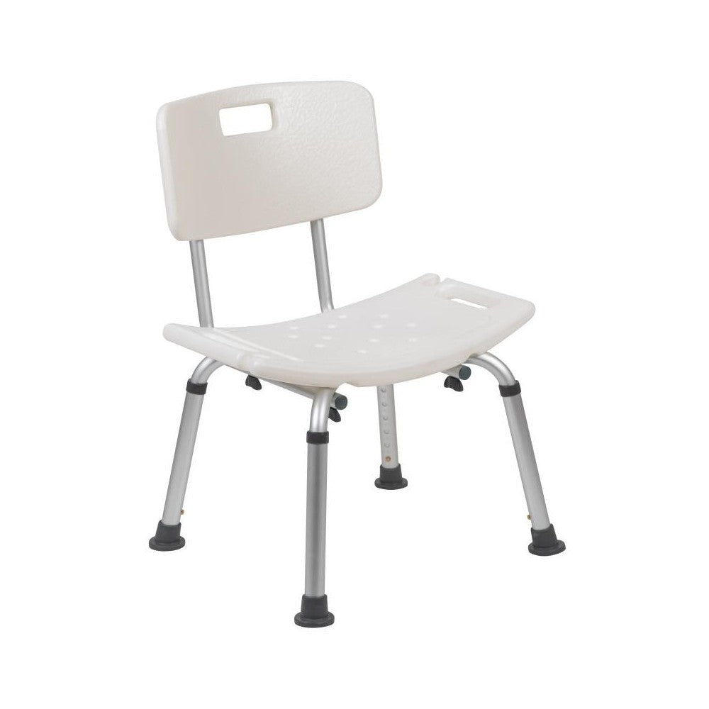 Flash Furniture HERCULES Series White Bath & Shower Chair DC-HY3500L-WH-GG