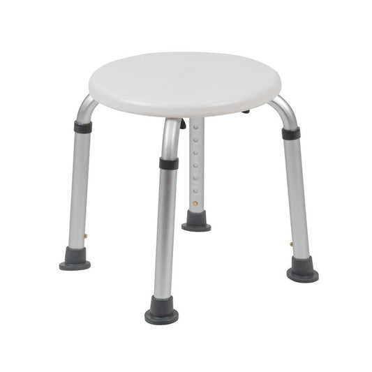 Flash Furniture HERCULES White Bath & Shower Stool DC-HY3400L-WH-GG