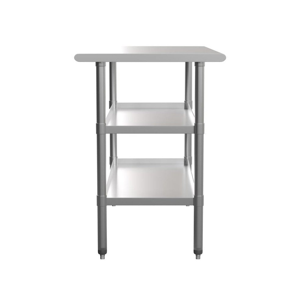 Flash Furniture Hogan Stainless Table 2 Shelf Table NH-WT-GU-2448-GG