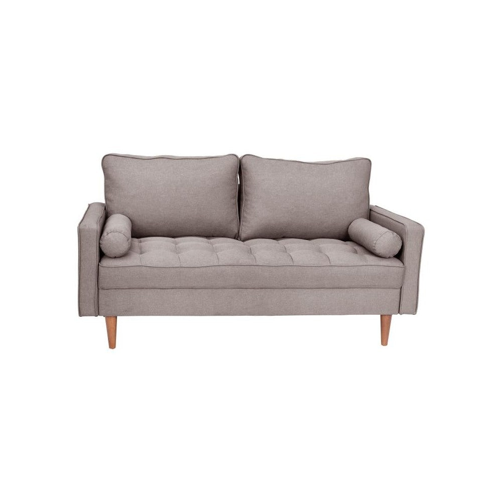 Flash Furniture Hudson SLT Gray Upholstered Loveseat IS-PL100-GY-GG