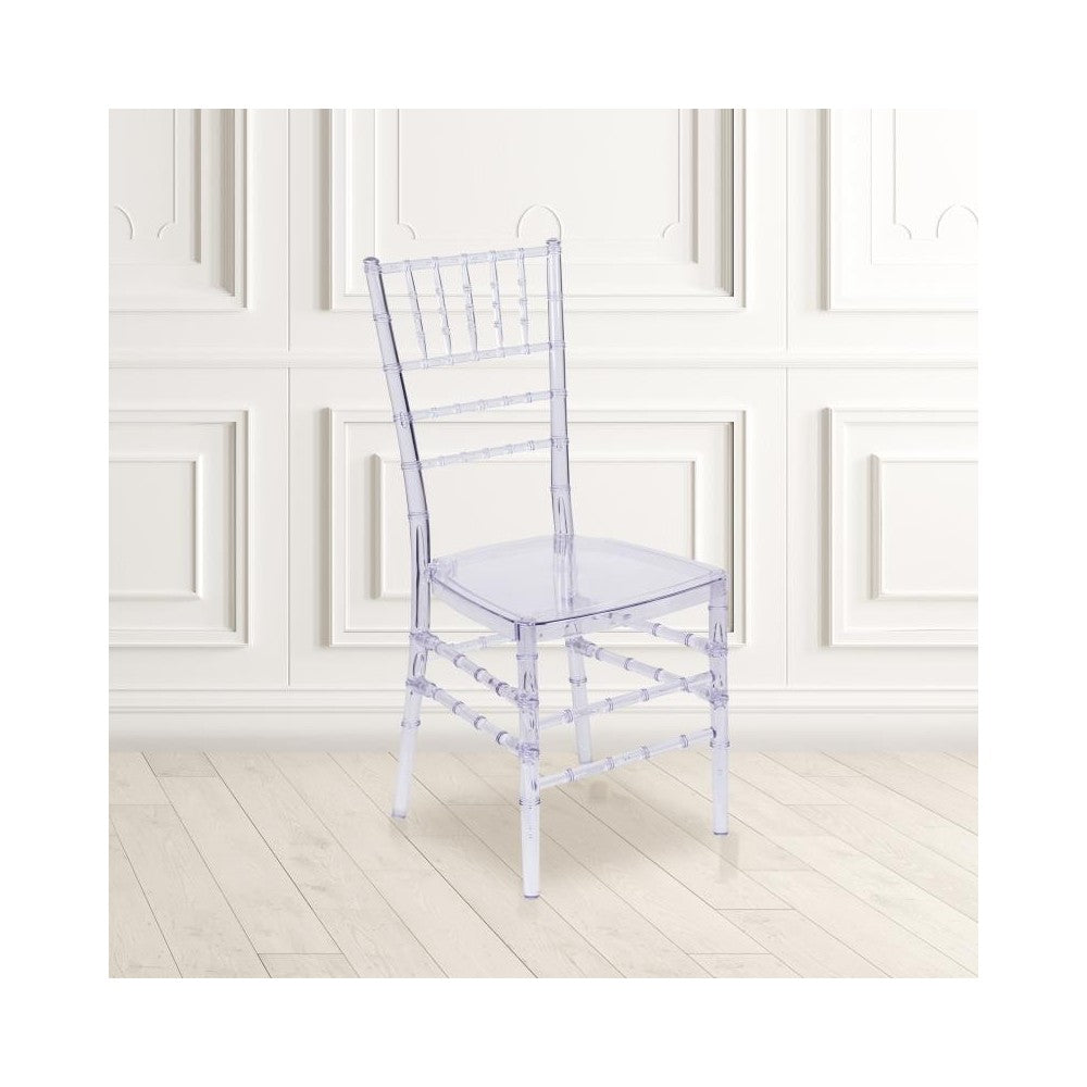 Flash Furniture Ice Blue Chiavari Stack Chair BH-ICE-CRYSTAL-BL-GG