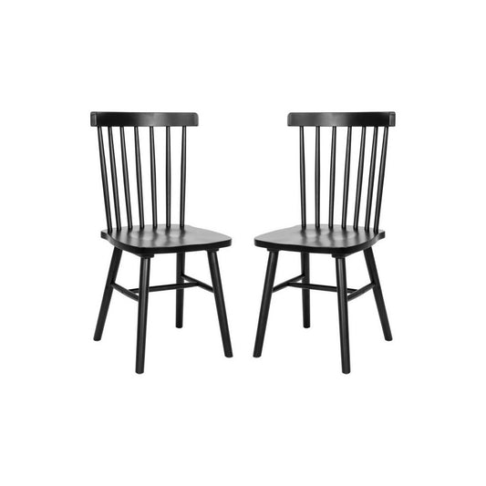 Flash Furniture Ingrid 2PK Black Spindle Back Chair ZH-8101WR-BK-2-GG