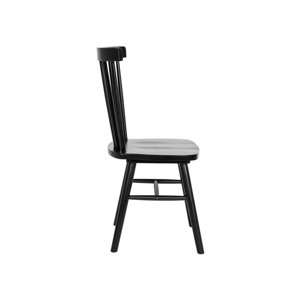 Flash Furniture Ingrid 2PK Black Spindle Back Chair ZH-8101WR-BK-2-GG
