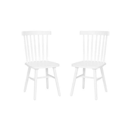 Flash Furniture Ingrid 2PK White Spindle Back Chair ZH-8101WR-WH-2-GG