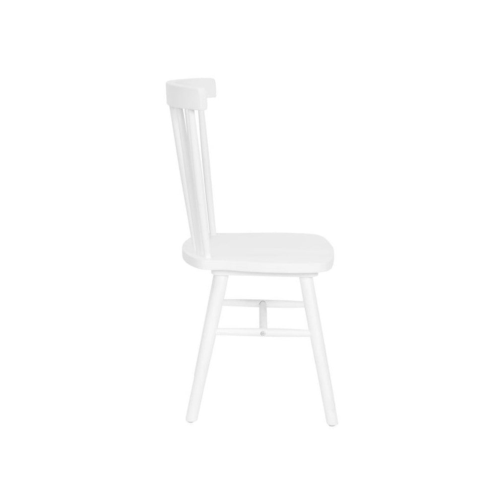 Flash Furniture Ingrid 2PK White Spindle Back Chair ZH-8101WR-WH-2-GG