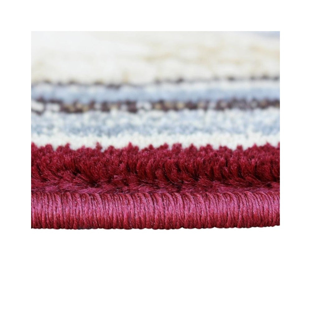 Flash Furniture Inis Collection Beige 4x4 Nautical Area Rug ACD-RGZ8758-44-BG-GG