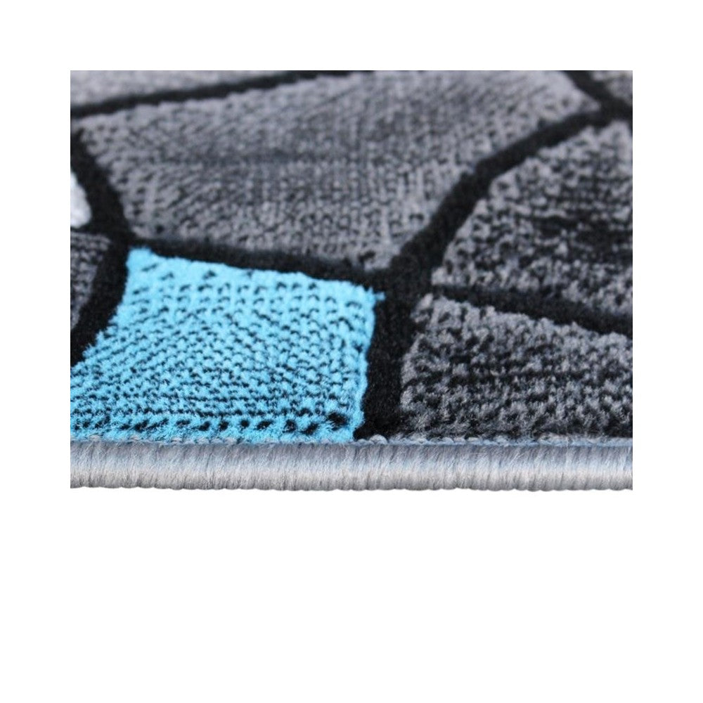 Flash Furniture Jubilee Collection Blue 2' x 7' Accent Rug ACD-RGTRZ860-27-BL-GG