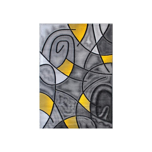 Flash Furniture Jubilee Collection Yellow 5x7 Abstract Rug ACD-RGTRZ860-57-YL-GG