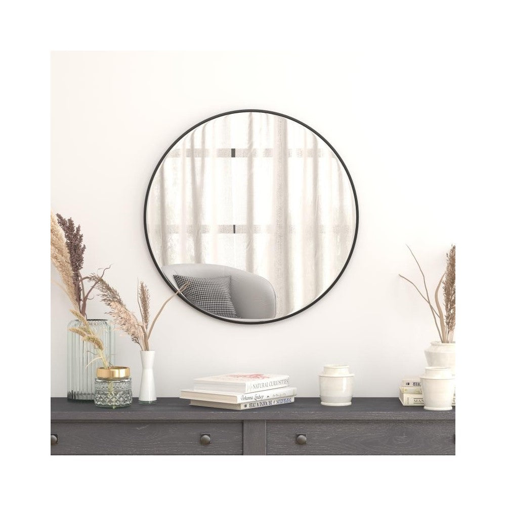 Flash Furniture Julianne Black 30"Round Wall Mirror RH-M003-RD76MB-BK-GG