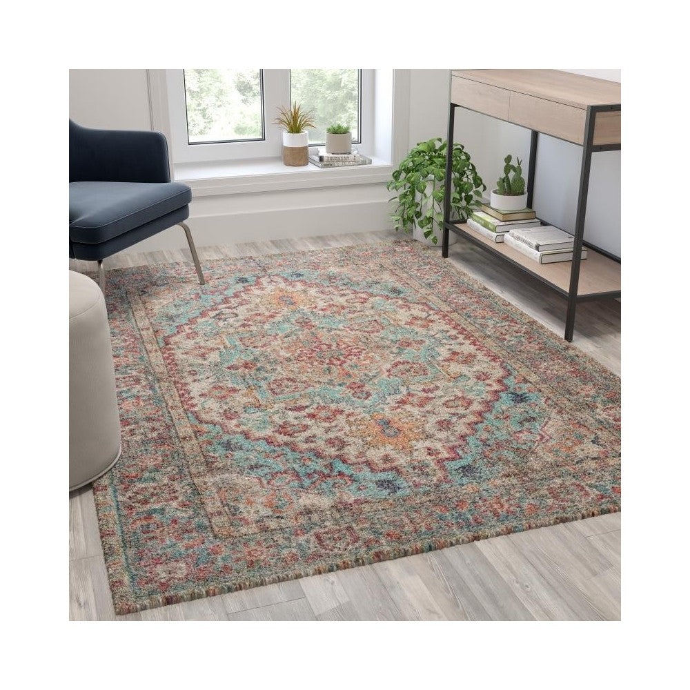 Flash Furniture Katherine 5' x 7' Multicolor Area Rug RC-EG-202101-01-57-BL-GG