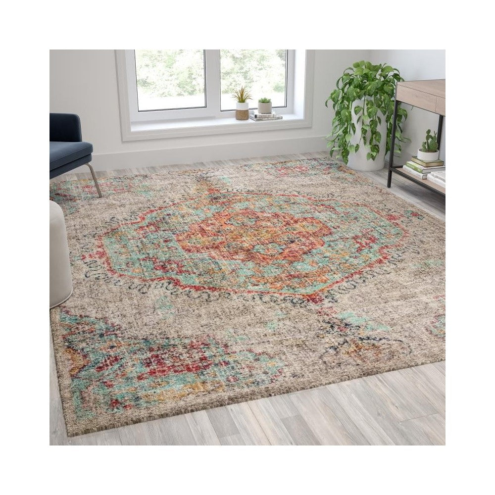 Flash Furniture Katherine 8' x 10' Multicolor Area Rug RC-EG-202101-02-810-GR-GG