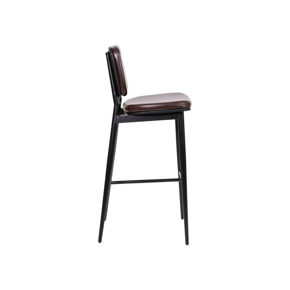Flash Furniture Kenzie 2PK Brown Leather Barstools AY-S01-BR-GG