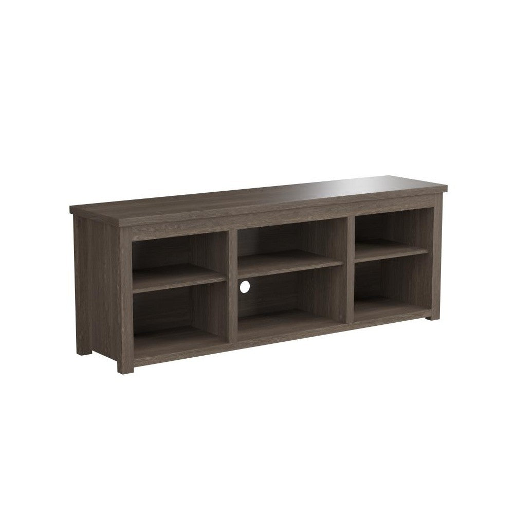 Flash Furniture Kilead Espresso Open Storage TV Stand GC-MBLK66-ESP-GG