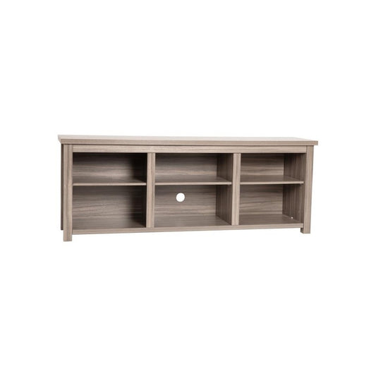 Flash Furniture Kilead Gray Wash Oak Open TV Stand GC-MBLK66-GY-GG