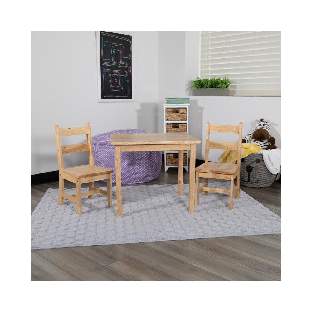 Flash Furniture Kyndl Kids Natural Table & Chair Set TW-WTCS-1001-NAT-GG