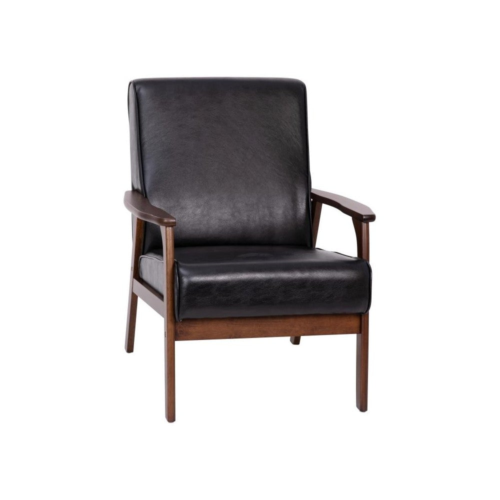 Flash Furniture Langston Black LeatherSoft Arm Chair IS-IT673317-BK-GG