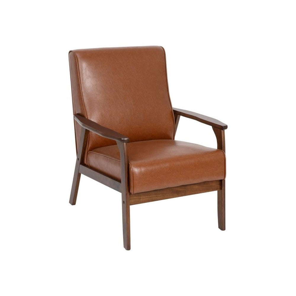 Flash Furniture Langston Cognac LeatherSoft Arm Chair IS-IT673317-BR-GG